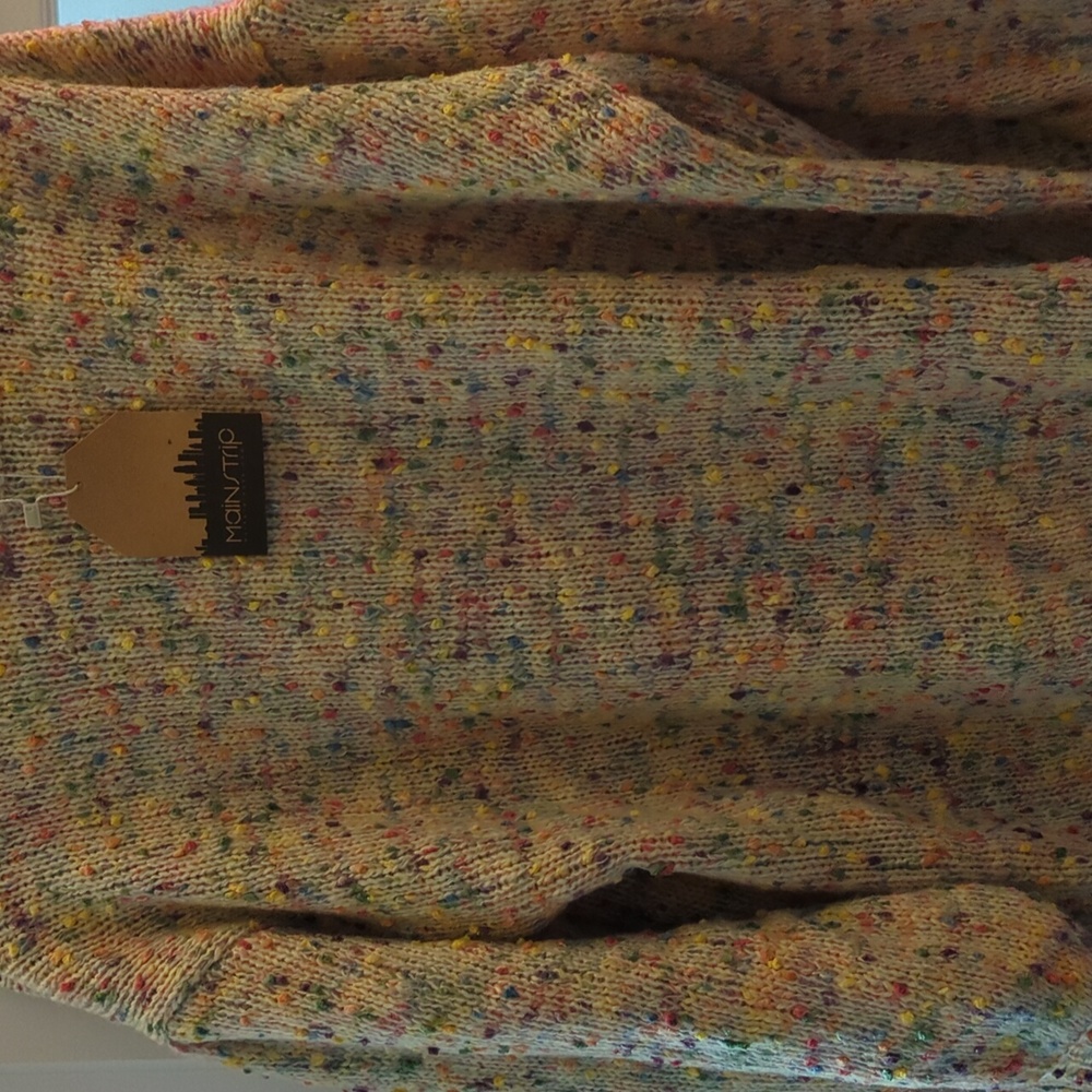 Main strip confetti sweater